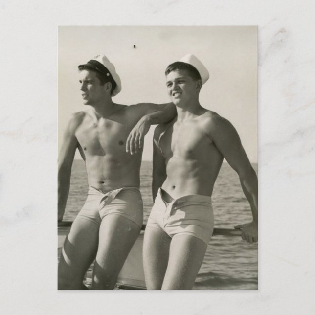Two Hot Sailors Postcard (Front)