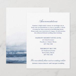 Two Hotels Wedding Insert Card - Penobscot