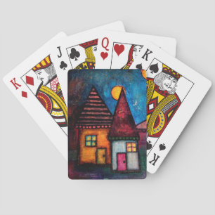 Two Houses Playing Cards