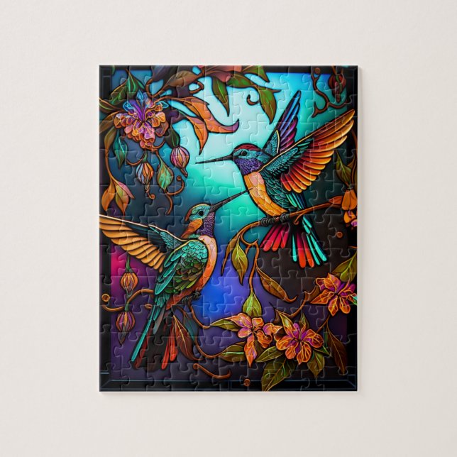 Two Hummingbirds Jigsaw Puzzle (Vertical)