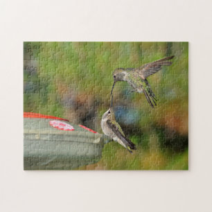 Two Hummingbirds Jigsaw Puzzle