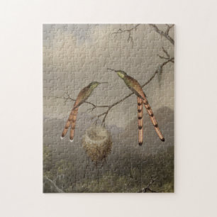 Two Hummingbirds with Their Young Jigsaw Puzzle