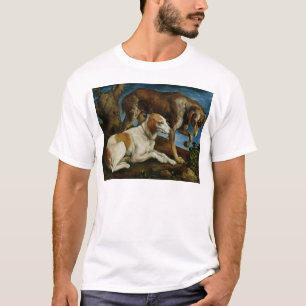 Two Hunting Dogs Tied to a Tree Stump, c.1548-50 T-Shirt