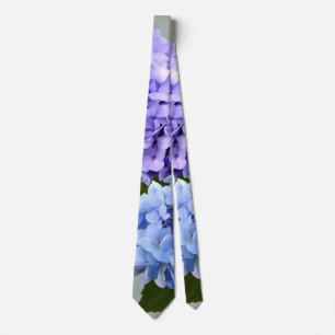Two Hydrangea Lavender and Blue Tie