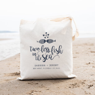 Two if By Sea   Wedding Favour Tote Bag