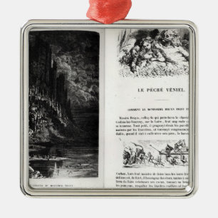 Two illustrated pages of 'Les Contes Metal Tree Decoration