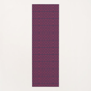 Two images display a purple and pink patterned yoga mat