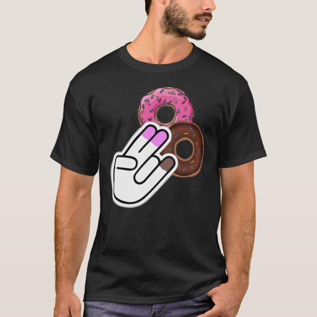 Two In the Pink One In the Stink Funny Donut Lover T-Shirt (Front)