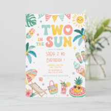 Two in the Sun Tropical 2nd Birthday