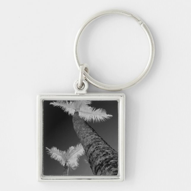 Two infrared palm trees. key ring (Front)