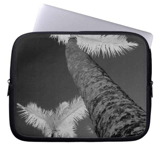 Two infrared palm trees. laptop sleeve (Front)