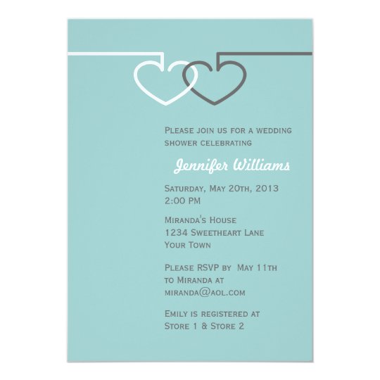 Two Interlocking Hearts Card