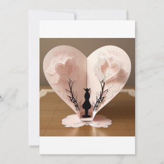 Two intertwined hearts: a symbol of love and roman invitation