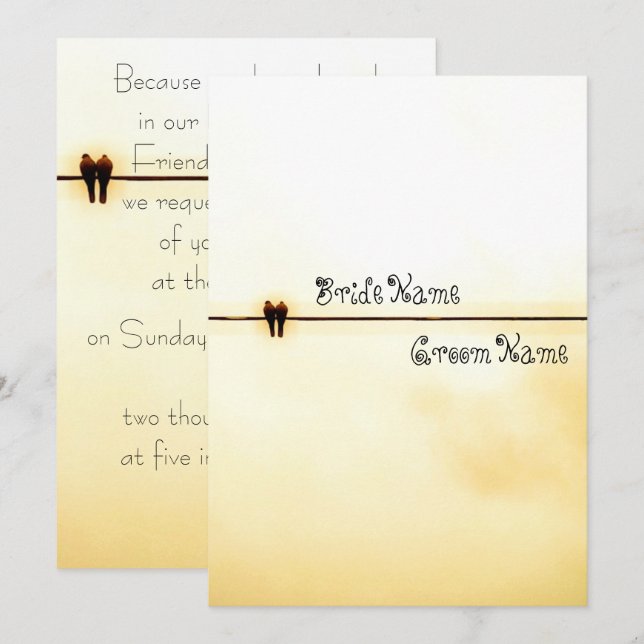 TWO - Invitation (Front/Back)