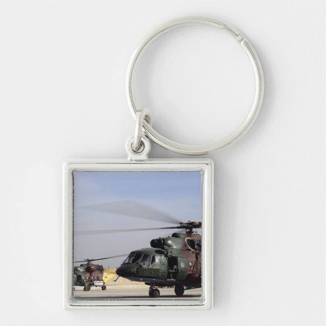 Two Iraqi Mi-17 Hip Helicopters Key Ring (Front)