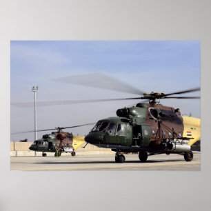 Two Iraqi Mi-17 Hip Helicopters Poster