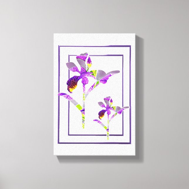 Two Irises ~ Canvas Print (Front)