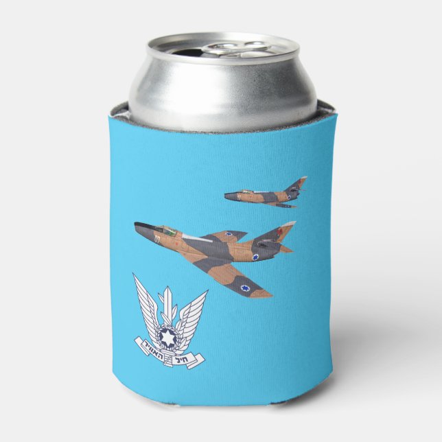 Two Israeli Super Mystères Can Cooler (Can Front)
