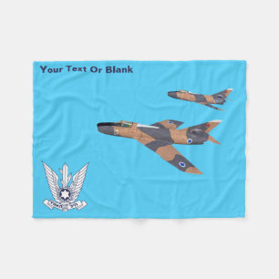 Two Israeli Super Mystères Fleece Blanket