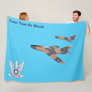Two Israeli Super Mystères Fleece Blanket