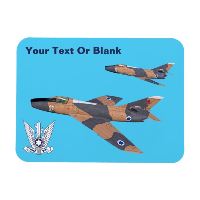 Two Israeli Super Mystères Magnet (Horizontal)