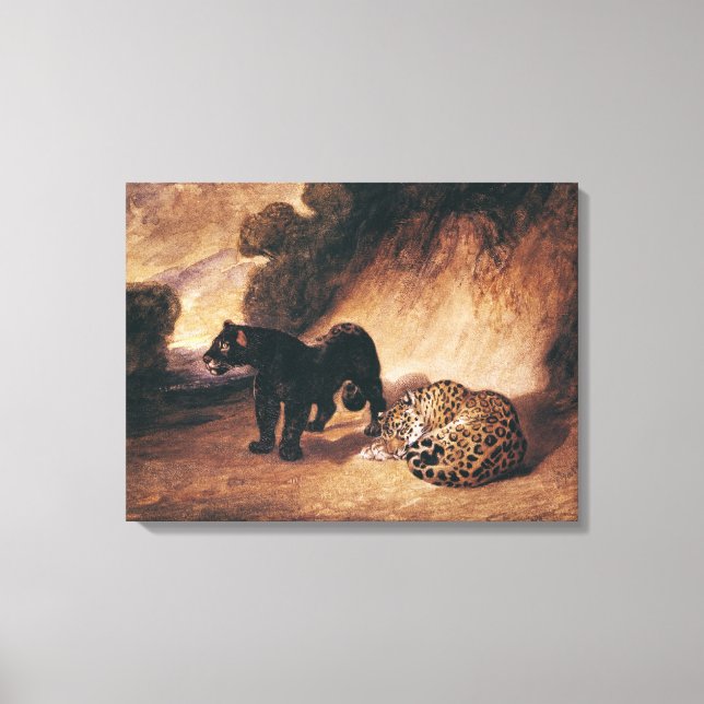 Two Jaguars from Peru Canvas Print (Front)