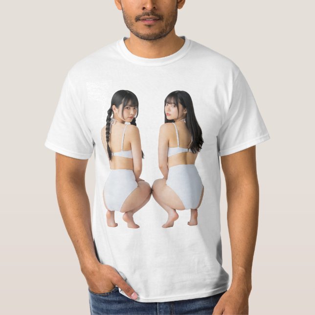Two Japanese Gal Yankees T-Shirt (Front)