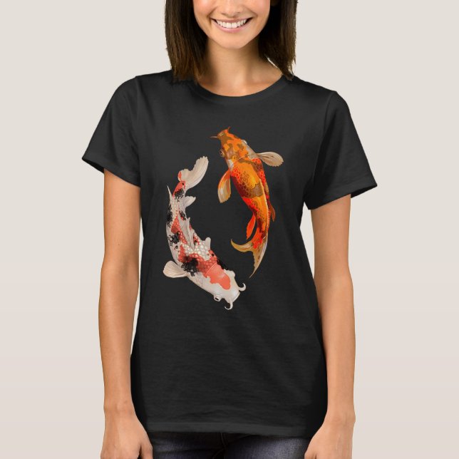 Two Japanese Koi fish T-Shirt (Front)