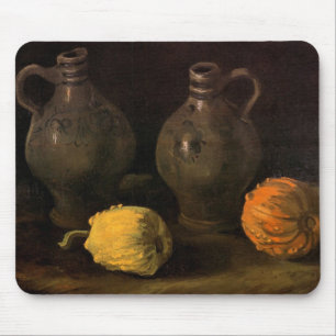 Two Jars and Two Pumpkins by Vincent van Gogh Mouse Mat