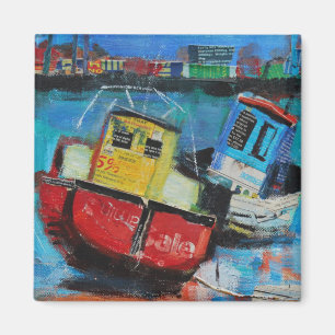 Two Jolly Fishing Boats 2012 Magnet