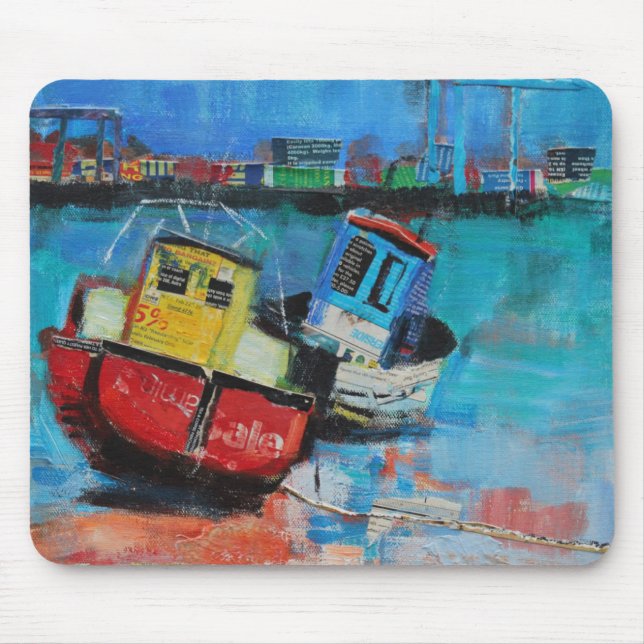 Two Jolly Fishing Boats 2012 Mouse Mat (Front)