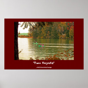 "Two Kayaks" poster