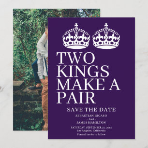 Two Kings Make A Pair Gay Wedding Announcement