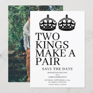 Two Kings Make A Pair Gay Wedding Announcement