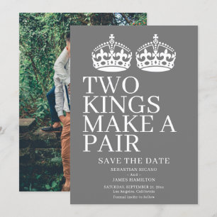 Two Kings Make A Pair Gay Wedding Announcement