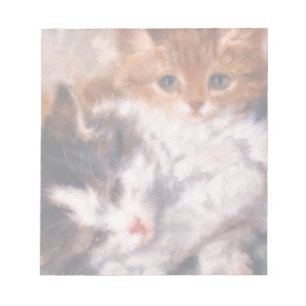 Two Kittens Snuggle by Henriëtte Ronner-Knip Notepad