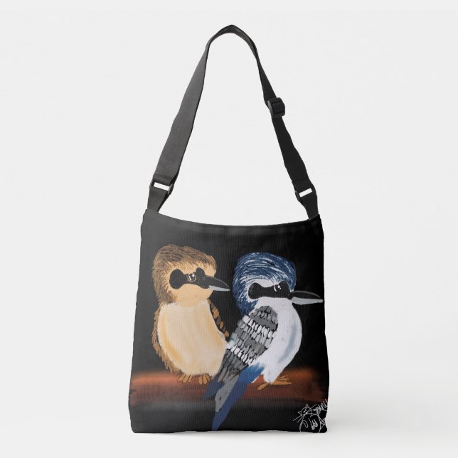 Two Kookaburras cross body bag  (Front)