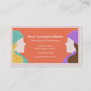 Two Ladies Handmade Wearables Business Card