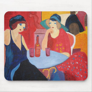 Two Ladies in a Cafe Mouse Mat