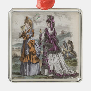 Two Ladies Metal Tree Decoration