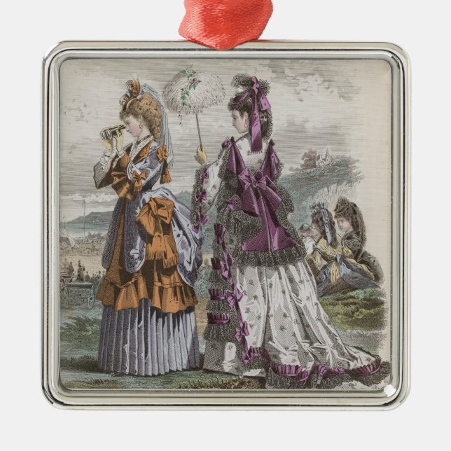 Two Ladies Metal Tree Decoration (Front)