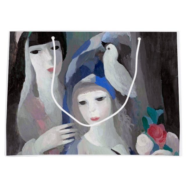 Two Lady and Dove, Marie Laurencin Large Gift Bag (Front)