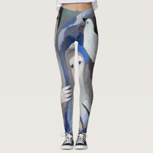 Two Lady and Dove, Marie Laurencin Leggings