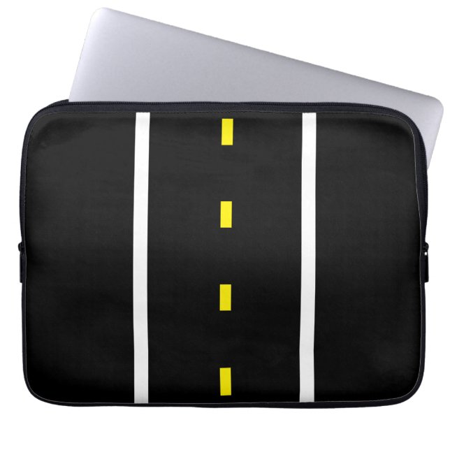 Two Lane Road Tablet Case (Black & White) (Front)