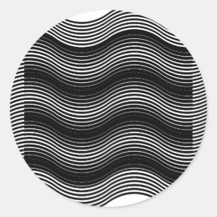 Two layers consisting of curves with identical inc classic round sticker