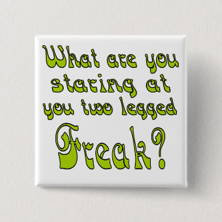 Two Legged Freak 15 Cm Square Badge