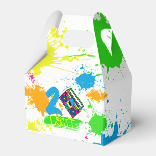 TWO LEGIT TO QUIT 2nd Birthday Colourful Favour Box
