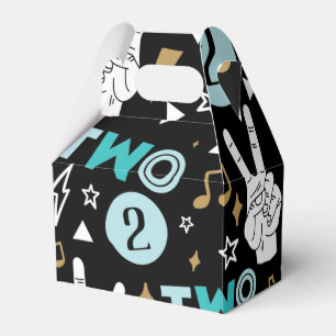 Two Legit to Quit Second Birthday Paper Plates Fav Favour Box