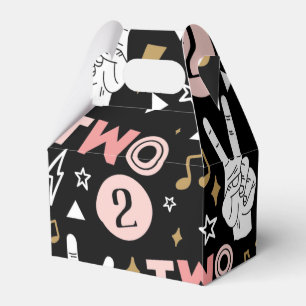 Two Legit to Quit Second Birthday Paper Plates Favour Box