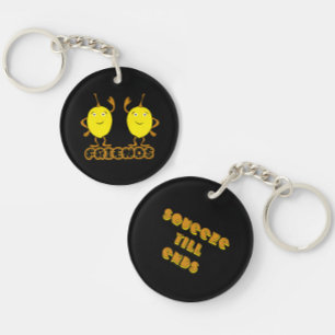 Two lemons key ring